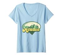 Mujer Parque Nacional Acadia Camiseta Cuello V