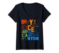 Mujer Parque Nacional Bryce Canyon Souvenir Utah Bryce Canyon Camiseta Cuello V
