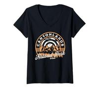Mujer Parque Nacional Canyonlands Camiseta Cuello V