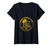 Mujer Parque Nacional Chobe Botswana Safari Africa Adventure Camiseta Cuello V