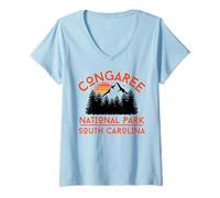 Mujer Parque Nacional Congaree Camiseta Cuello V