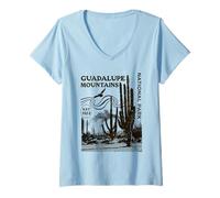Mujer Parque Nacional de Las Montañas de Guadalupe Camiseta Cuello V