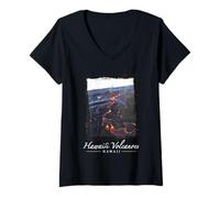 Mujer Parque Nacional de los Volcanes de Hawái Hawai Camiseta Cuello V
