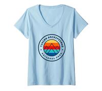 Mujer Parque Nacional del Archipiélago Toscano Italia Camiseta Cuello V