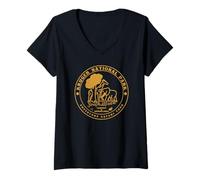 Mujer Parque Nacional Kruger Sudáfrica Safari Limpopo Mpumalanga Camiseta Cuello V