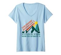 Mujer Parque Nacional Theodore Roosevelt Camiseta Cuello V