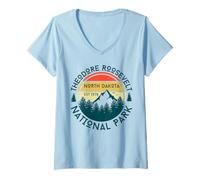 Mujer Parque Nacional Theodore Roosevelt Camiseta Cuello V