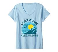 Mujer Parque Nacional Volcánico Lassen Camiseta Cuello V