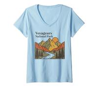 Mujer Parque Nacional Voyageurs Camiseta Cuello V