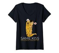 Mujer Parrilla Barbacoa Corazón Carne Amor Marido Novio Parejas Camiseta Cuello V