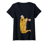 Mujer Parrilla Barbacoa Corazón Carne Amor Marido Novio Parejas Camiseta Cuello V