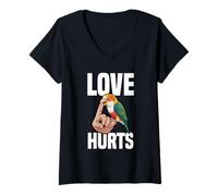 Mujer Parrot Lover Birdkeeper Birdkeeper Birdowner White Bellied Caique Camiseta Cuello V