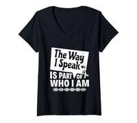 Mujer Parte De Lo Que Soy: Conciencia De La Tartamudez Camiseta Cuello V