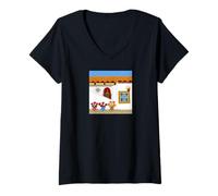 Mujer Patio Andaluz Camiseta Cuello V