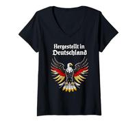 Mujer Patria Alemania Águila - Alemania Tradición Camiseta Cuello V