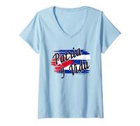Mujer Patria Y Vida Flag Cuba Cuban Freedom Cuba Libre Camiseta Cuello V