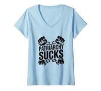 Mujer Patriarcado apesta, Feminismo, Feministas, día de la Mujer, Igualdad Camiseta Cuello V