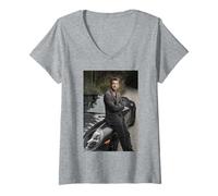 Mujer Patrick Dempsey Grey's Anatomy Actor de Michael Grecco Camiseta Cuello V