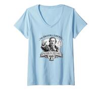 Mujer Patrick Henry Orador de la Libertad Retrato Colonial Historia Camiseta Cuello V