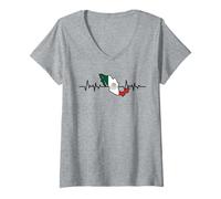 Mujer Patriotic México Heritage Cinco De Mayo Proud Mexican Roots Camiseta Cuello V