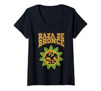 Mujer Patriotic México Heritage Cinco De Mayo Proud Mexican Roots Camiseta Cuello V