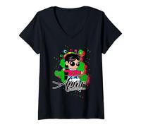 Mujer Patriotic México Heritage Cinco De Mayo Proud Mexican Roots Camiseta Cuello V