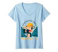 Mujer Paul Frank Julius El Mono en Busca de emociones Camiseta Cuello V