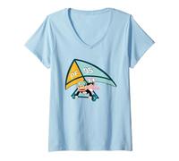 Mujer Paul Frank Planeando Julius y Bunny Girl PF 95 Camiseta Cuello V