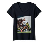 Mujer Paul Gazza Gascoigne Fútbol Tottenham Hotspur Notts County Camiseta Cuello V