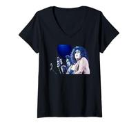 Mujer Paul Stanley & Gene Simmons Kiss Alive Gira Mundial 1996 Camiseta Cuello V