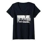 Mujer Paul Weller La Mermelada Todos Mod Contras Era Foto Martyn Goddard Camiseta Cuello V