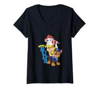 Mujer Paw Patrol Best Buds Trio Pup Stack Friendship Camiseta Cuello V