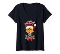 Mujer Paw Patrol Chase Merry Christmas Camiseta Cuello V