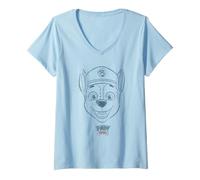 Mujer Paw Patrol Chase Ready for Action Camiseta Cuello V