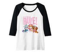 Mujer Paw Patrol Girl Pups Rule Camiseta Manga Raglan