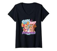 Mujer Paw Patrol Girls Pups Power Camiseta Cuello V