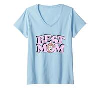 Mujer Paw Patrol Mother's Day Best Mom Camiseta Cuello V