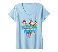 Mujer Paw Patrol Mother's Day Pawsome Mom Camiseta Cuello V