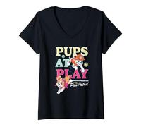 Mujer Paw Patrol Pups at Play Camiseta Cuello V