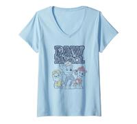 Mujer Paw Patrol Sketch Pups Camiseta Cuello V