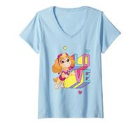 Mujer Paw Patrol Skye Love Camiseta Cuello V