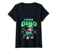 Mujer Paw Patrol: The Dino Movie Rex I Speak Dino Camiseta Cuello V