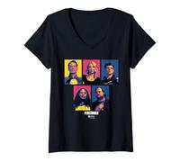 Mujer Peacemaker Character Squares Camiseta Cuello V