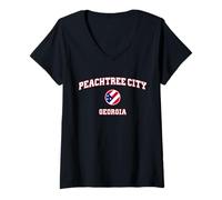 Mujer Peachtree City Georgia (Georgia) Camiseta Cuello V