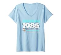 Mujer Peanuts Charlie Brown Baseball Team Epic 86 Juego Deportivo Héroe Camiseta Cuello V