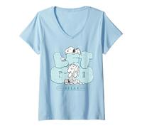 Mujer Peanuts Snoopy Linus Let Go Chill Relax Sleep Classic Dream Camiseta Cuello V