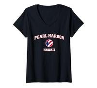 Mujer Pearl Harbor Hawái (HI) Camiseta Cuello V