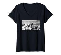 Mujer Pele Brasil GANA contra Italia Copa Mundial de Fútbol 1970 Camiseta Cuello V