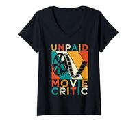 Mujer Película Crítica de Cine Cine Cine No Pago Fan Camiseta Cuello V