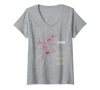 Mujer Película estética gráfica de Acero de DC Comics de Superman Super Hero Camiseta Cuello V